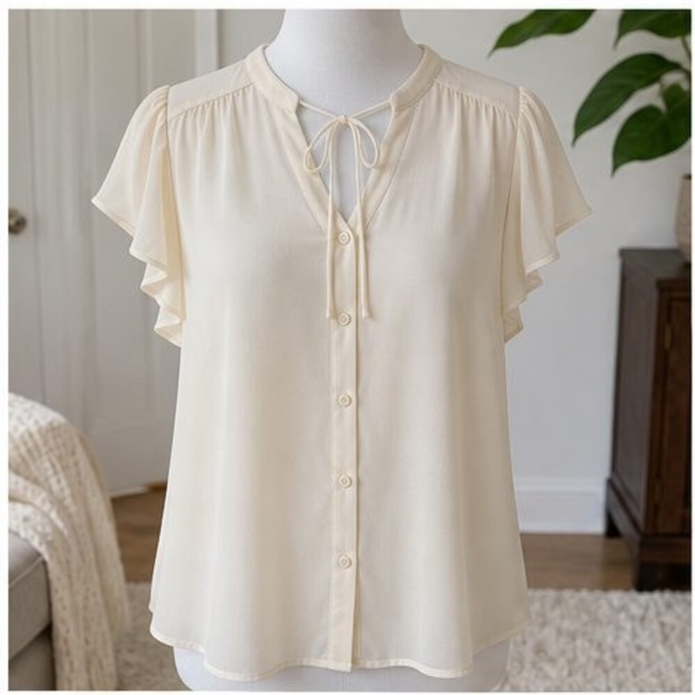 Cream Tunic Blouse